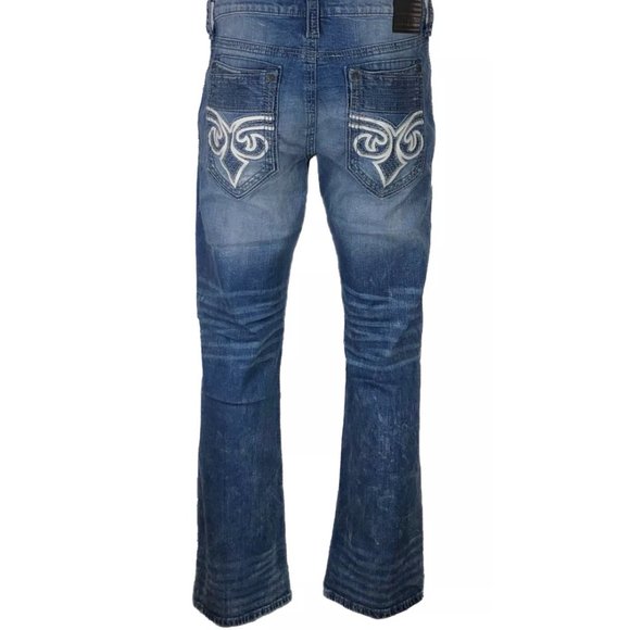 AFFLICTION Men's Denim Jeans BLAKE FLEUR LAZARUS B - Picture 4 of 12